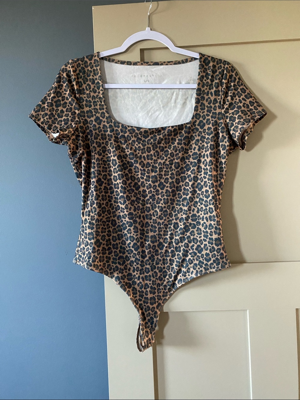 Aeropostale Leopard Scoop Neck Bodysuit - Brown & Black NWOT